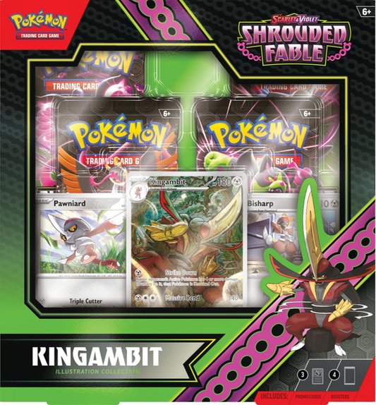 Pokémon TCG: Scarlet & Violet - Shrouded Fable - Kingambit Illustration Collection Box