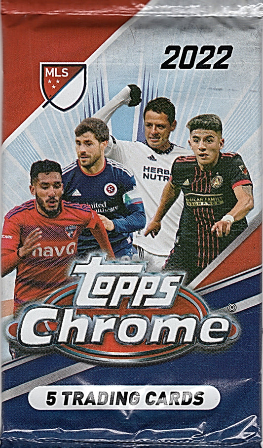 2022 Topps Chrome MLS Soccer Blaster Pack (5 Cards)