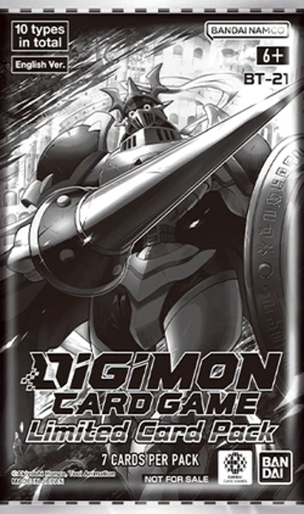 Digimon TCG: LIMITED CARD PACK (BT21) Promo Pack (7 Cards)