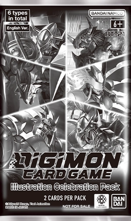 Digimon TCG: ILLUSTRATION CELEBRATION PACK (BT21) Promo Pack (2 Cards)