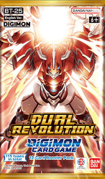 Digimon: Dual Revolution (BT25) English Booster Pack (12 Cards)