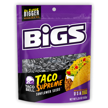 BIGS Sunflower Seeds - Taco Supreme - 3.63oz - Snacks