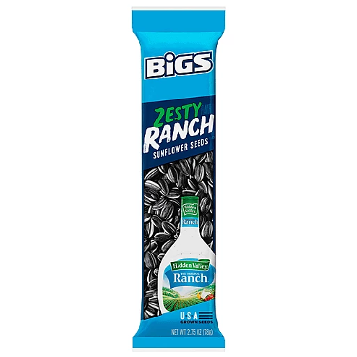 BIGS Sunflower Seeds - Zesty Ranch - 2.75oz – Pack Shack