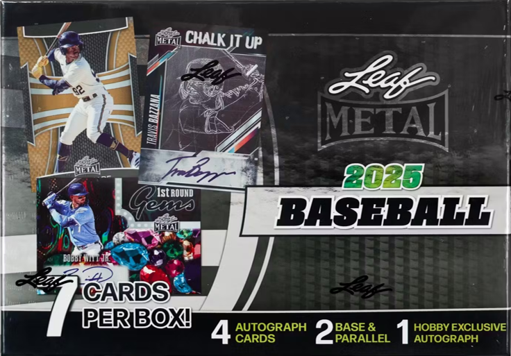 2025 Leaf Metal Baseball Hobby Box (7 Cards)