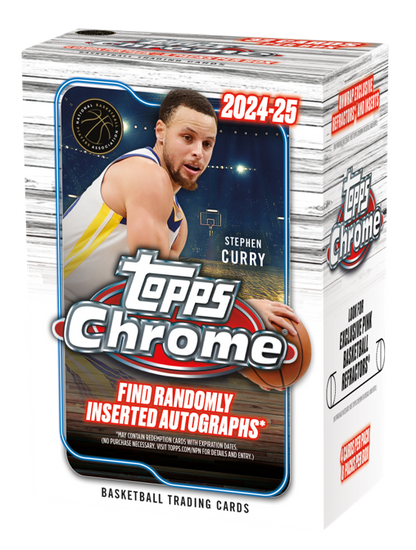 2024-25 Topps Chrome Basketball Value Box (8 Packs)