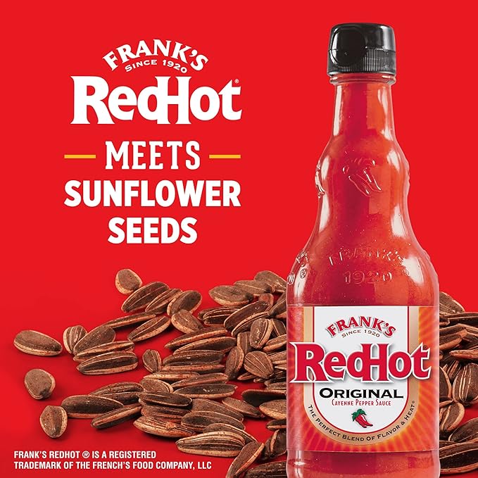 DAVID Jumbo Sunflower Seeds - Frank’s Redhot - 3.75oz - Snacks