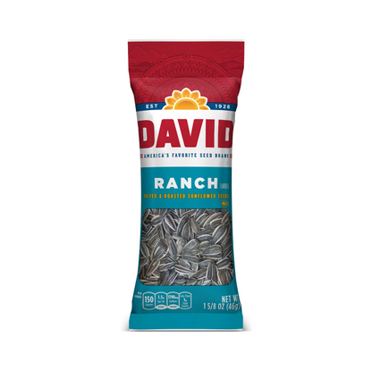 DAVID Sunflower Seeds - Ranch - 1.625oz - Snacks