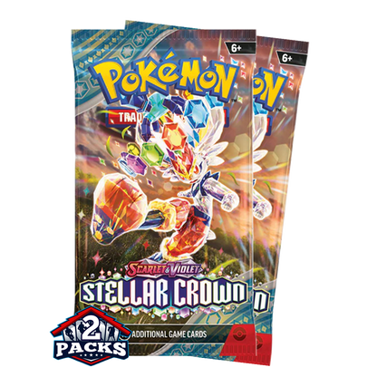 Pokemon Scarlet & Violet: Steller Crown Booster 2pks (10 Cards Each)