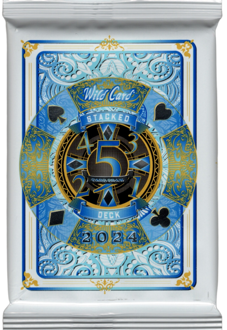 2024 Wild Card 5 Card Draw Stacked Deck Football Hobby Pack (1 Encased Card)
