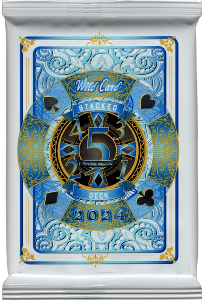 2024 Wild Card 5 Card Draw Stacked Deck Football Hobby Pack (1 Encased Card)