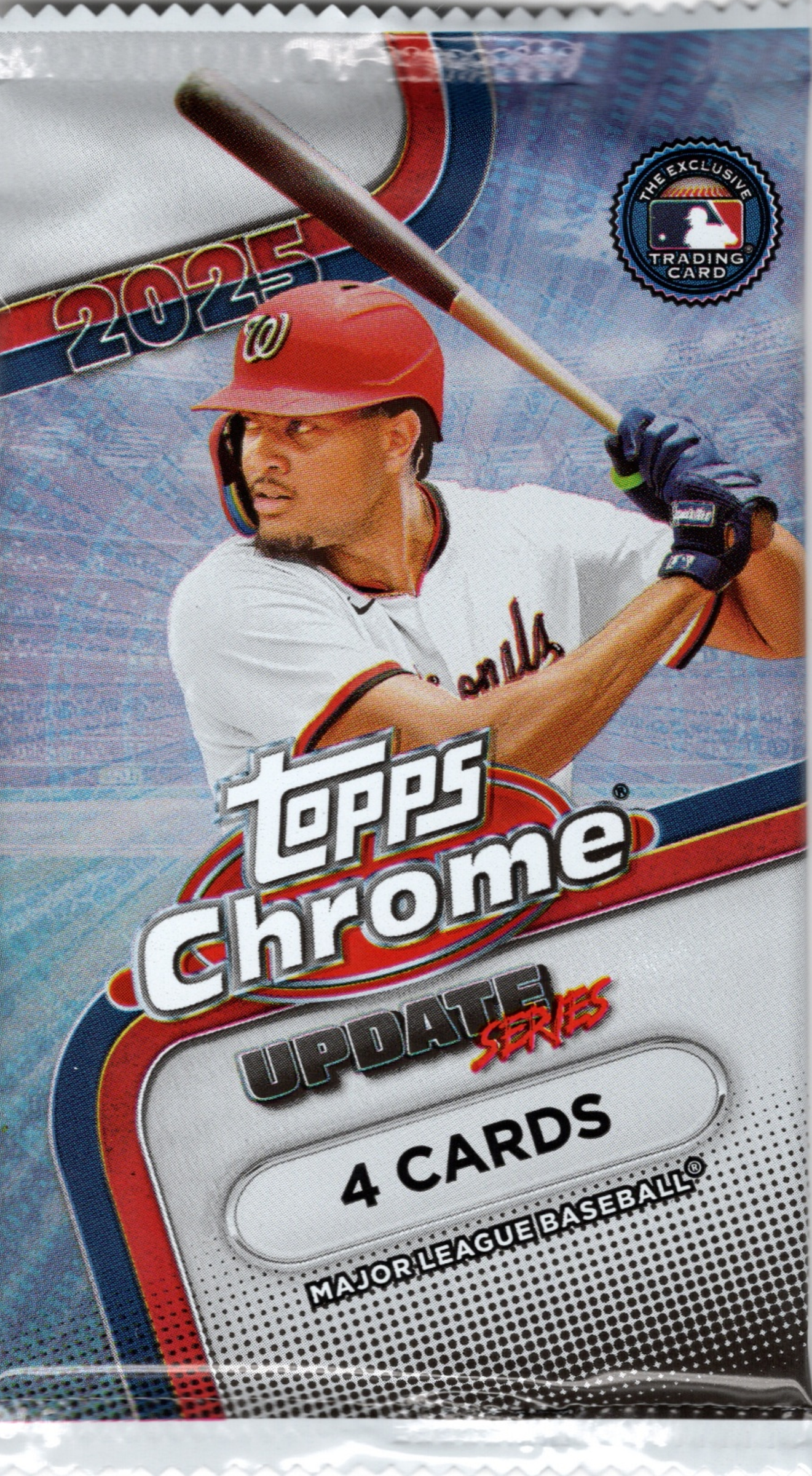 2025 Topps Chrome Update Baseball Blaster pack (4 Cards)