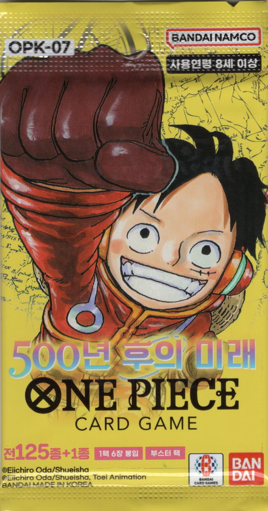 One Piece OPK07: 500 Years in the Future Korean Booster Pack (6 Cards)