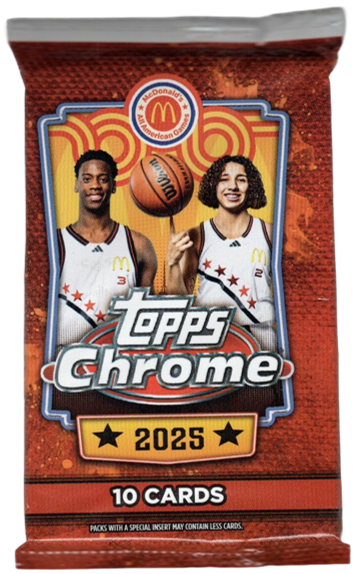 2025 Topps Chrome McDonalds All American Basketball Mega Box Pack (10 Cards)