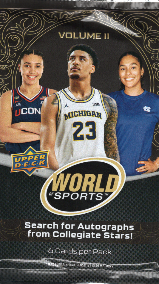 2026 Upper Deck World of Sports Vol. 2 Blaster Pack (4 Cards)