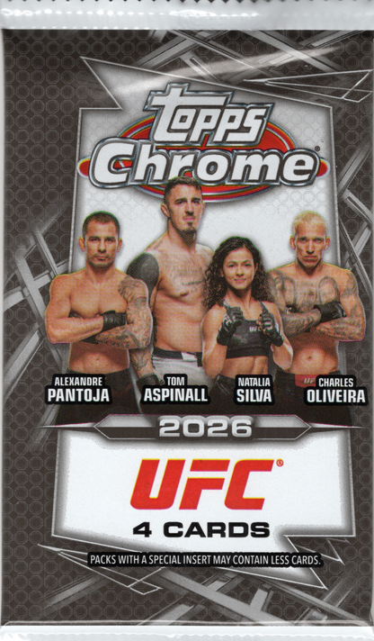 2026 Topps Chrome UFC Blaster Pack (4 Cards)
