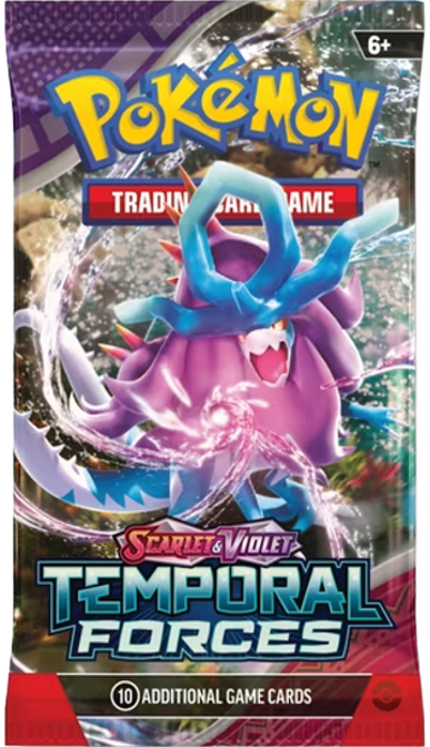 Pokemon: Scarlet & Violet TEMPORAL FORCES English Booster Pack (10 Cards)